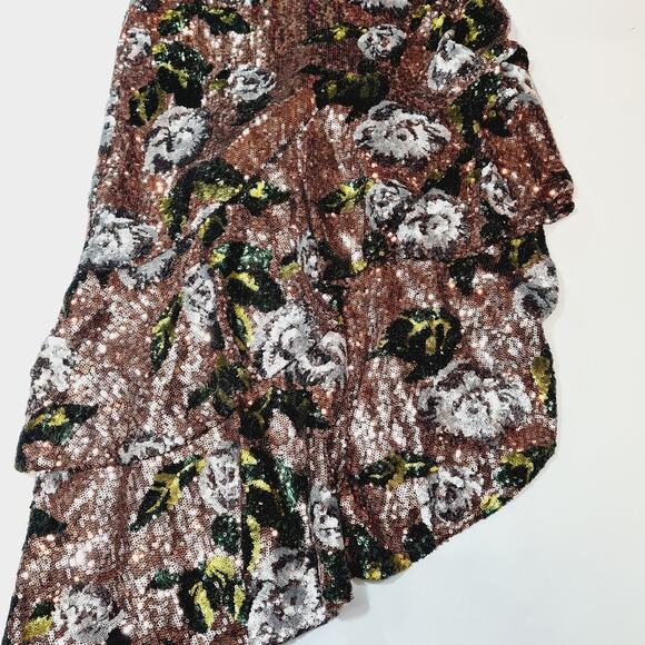 House of Harlow 1960 x REVOLVE Nicoleta Dress in Rose Gold Floral Small - Picture 7 of 14